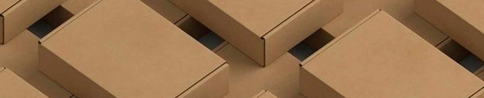 Cardboard boxes array